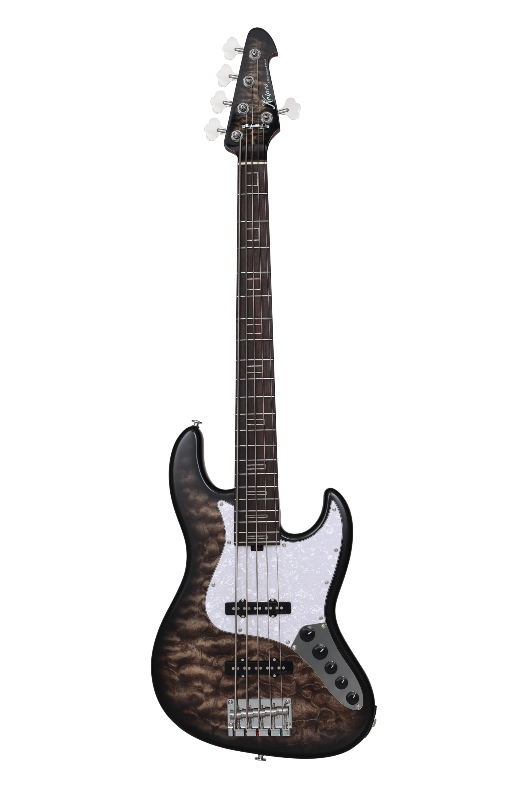 KJB5-Deluxe Pro Q-R Act Bass Honey Tea Black